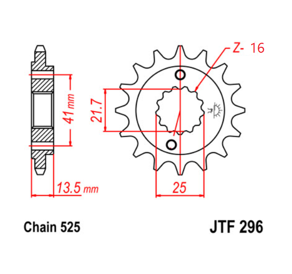 PINION FATA HONDA NT VT XL 400/600 [2]