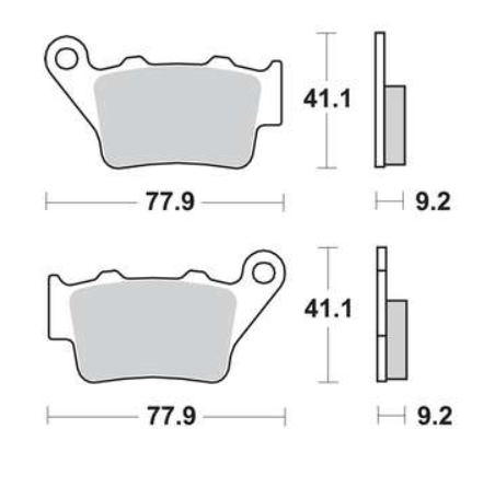 SET PLACUTE FRANA SPATE KTM 125/250/300/400/525 93-03 / BMW 650/800 [2]