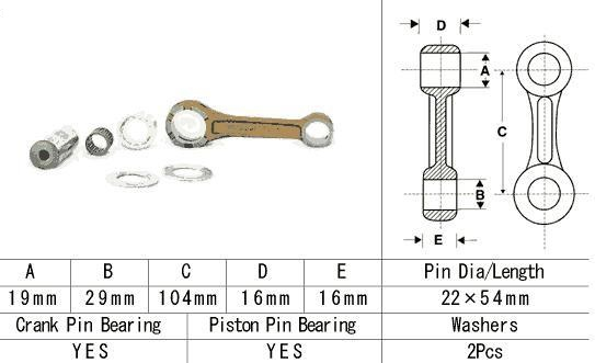 KIT BIELA HONDA CR 125 1988-2007 [2]