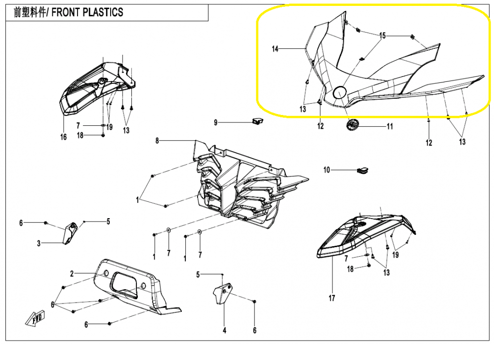 CARENAJ FATA CFMOTO ZFORCE 950/1000 2020-2023 [2]