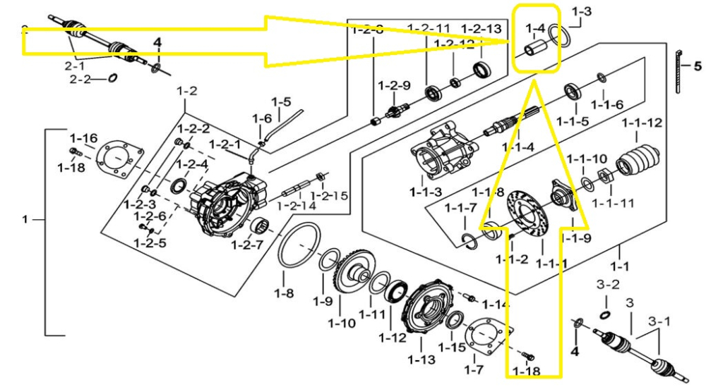 CUPLA CUPLAJ CARDAN SPATE TGB TARGET / BLADE 425,525,550,600 [2]