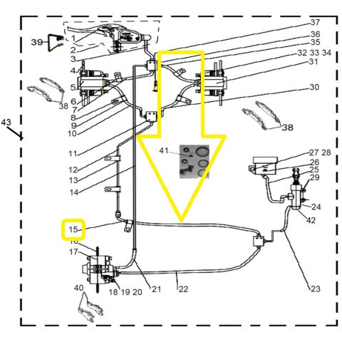 CONDUCTA FRANA SPATE REPARTITOR LINHAI 260/300/300 3TB/370 PROMAX [2]