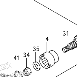 CUPLAJ CARDAN SPATE SUZUKI LT-A 750 (27171-31G60) [2]