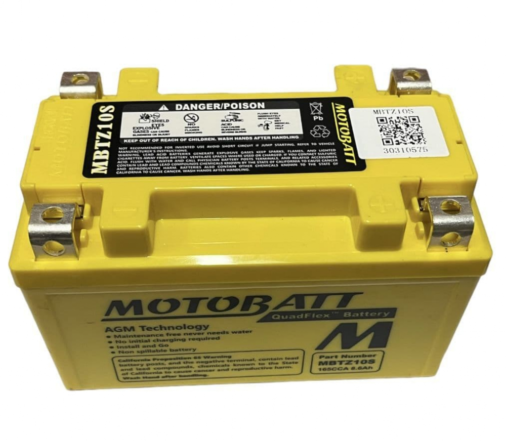 Motobatt AGM Motorcycle Battery 12v 8.6Ah 165CCA [3]