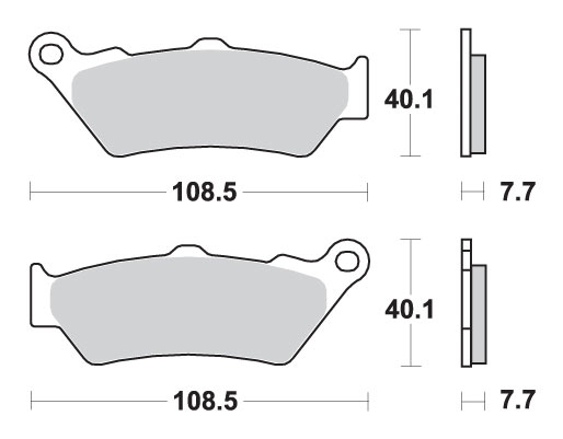 PLACUTE FRANA FATA APRILIA / BENELLI / BMW / CFMOTO NK650 /  HONDA CB,FX,NT,NX / DUCATI [2]