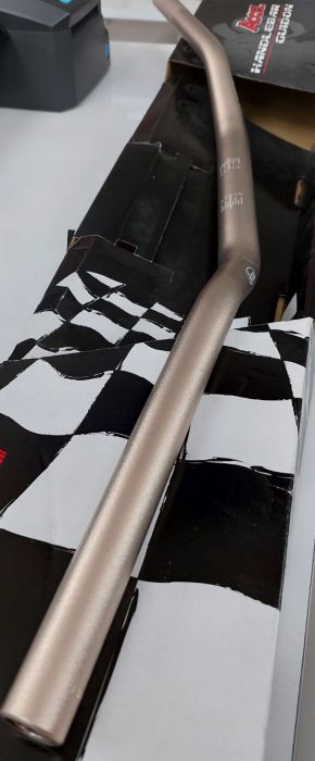 GHIDON ACCEL ALUMINIU (28.6MM) MODEL MX CONIC HONDA CR LOW  CULOARE TITAN (L 800MM, H 71MM) [2]