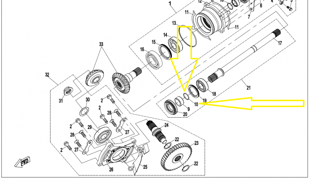 ORING BUCSA CARDAN CFMOTO MOTO / ATV / SSV / UTV [2]