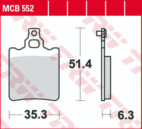SET PLACUTE SPATE FRANA  APRILIA RS 50 95-10, RX 50 91-03, TUAREG 125 88-89, KTM SX 60 98-00, SX 65 00-03, SPATE [2]