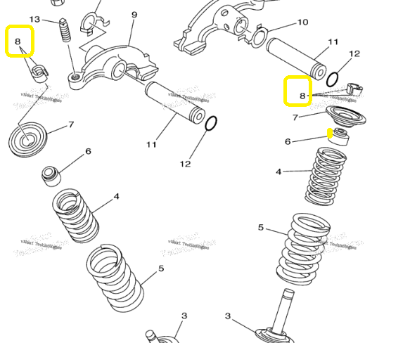 SIGURANTA SUPAPA YAMAHA RAPTOR 350 / GRIZZLY 350/450 / BIG BEAR 400 / WOLVERINE 350 [2]