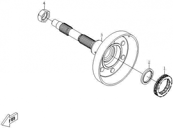 OALA AMBREIAJ CF MOTO 500/500A  / CF 625 [3]