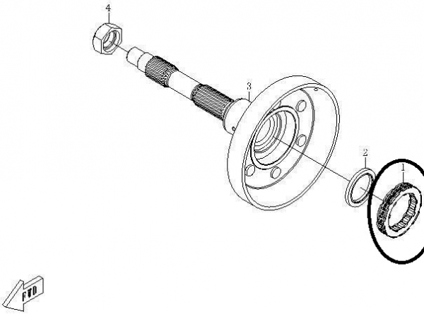 Rulment frana motor CF Moto , rulment unisens  ambreiaj  CF Moto , rulment frana motor cf 500 [3]