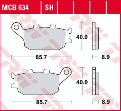 SET PLACUTE FRANA SPATE HONDA / KAWASAKI  / SUZUKI / YAMAHA [2]