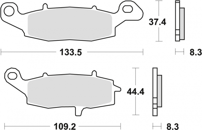 PLACUTE FRANA KAWASAKI ER6 06-16, VERSYS 650 07-14, Z 750, 04-06, ZR7 99-04, W 800 '11-, GPZ 1100 95-150, VN 95-150, VN 95-15 03-08, VN 1700 09-17, SUZUKI GS 500 96-08, GSF 600 [2]