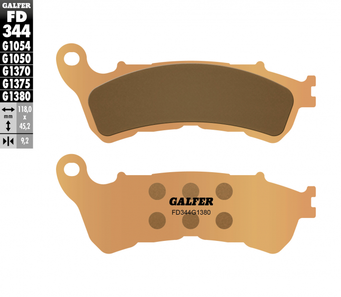 PLACUTE FRANA HONDA FES 125, SH 125, CBR 250, CBF 500, CBF600, CBR600, FJS600, DN-01, NC 700, NT 700, VFR, ST, VT1300, VT1300 [1]