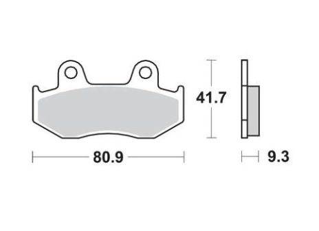 SET PLACUTE FRANA Honda CH PS SES / Suzuki AN [2]