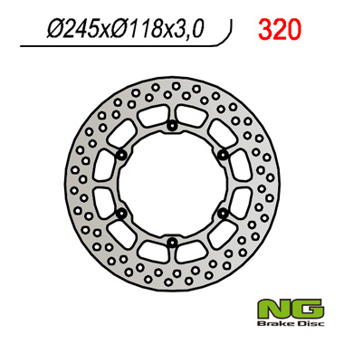 DISC FRANA FATA YAMAHA WR 125 '92-00, YZ 125 '90-00, WR/YZ 250 '90-00, WRF/YZF 400/426 '98-00 [2]
