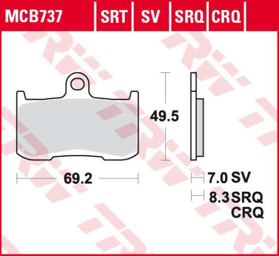 SET PLACUTE FRANA FATA KAWASAKI / SUZUKI / TRIUMPH [2]