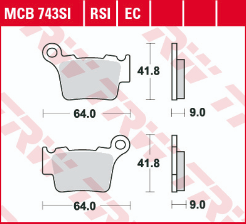 SET PLACUTE FRANA FATA/SPATE BMW, HUSABERG, HUSQVARNA, KTM [2]