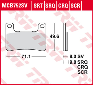 SET PLACUTE FRANA FATA KAWASAKI Z 900 18-, KLZ 1000 19-, H2 18-, Z 1000 10-, ZX10R 08-15, SUZUKI GSXR 600 / 750 0410, GSXR 600 / 750, GSXR 04-10, 04-10 8 - 12 [2]