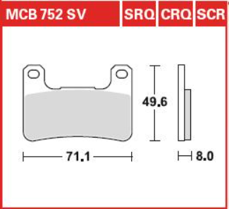 SET PLACUTE FRANA FATA HARLEY DAVIDSON/ KAWASAKI /SUZUKI [1]