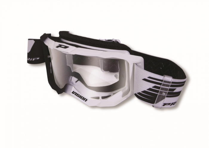 OCHELARI MOTO OFFROAD PROGRIP NEGRU ALB  STICLA PG3310 TRANSPARENTA [1]