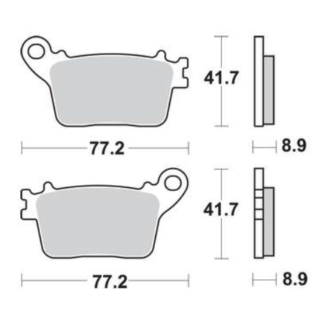 SET PLACUTE SPATE CB 600 HORNET 07-15, CBR 600 RR 07-16, CBR 1000 FIREBLADE 06-19, KAWASAKI ZX6R 636 13-, ZX10R / RR SUKISX 10-10 / RR SUZUKI 10-10-19 1000 09 -, YAMAHA R6 17-, R1 15- [2]