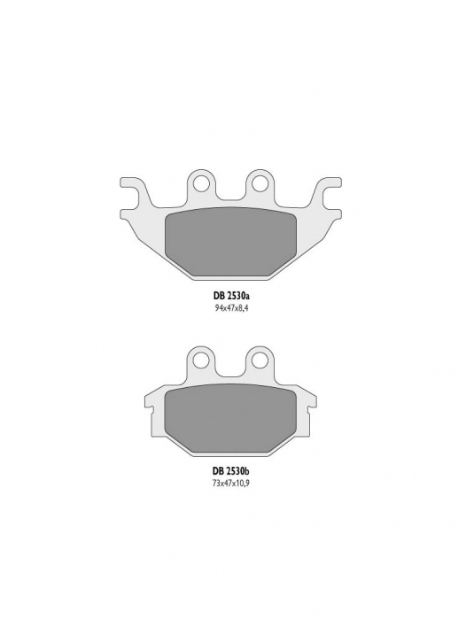 PLACUTE FRANA ATV SYM SB 125 / TGB BLADE 425 / 550/ 525 / 600  YAMAHA YZF-R 125 (SINTERIZATE) [2]