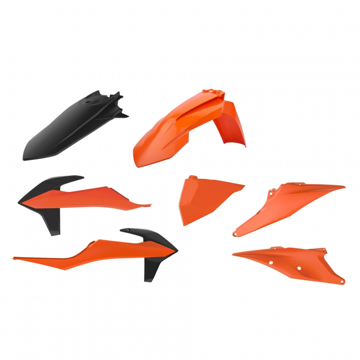 SET CARENE KTM EXC / EXC-F 150 / 250 / 300 / 350 / 500 /  '20 -'21 CULOARE OEM (PORTOCIAL / NEGRU) [2]