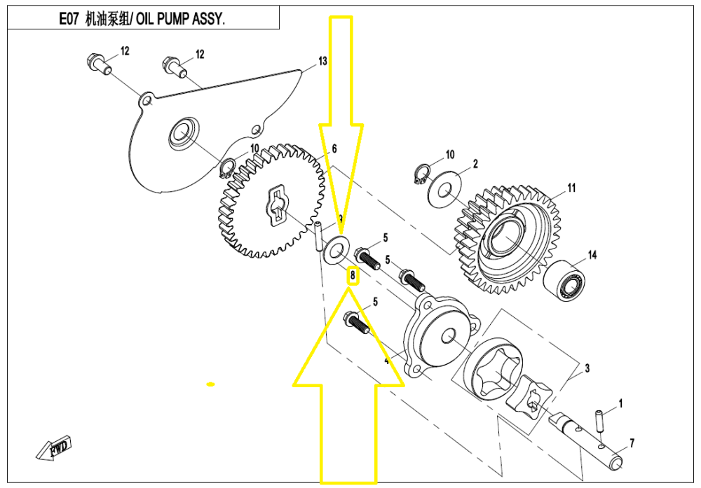 SAIBA AX POMPA APA / POMPA ULEI CFMOTO ATV/SSV/UTV 400/450/520/550/625/850/1000 2012-2026 [2]