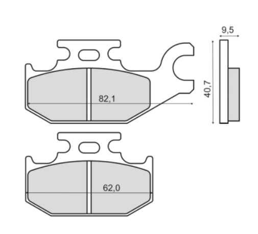 SET PLACUTE FRANA FATA SUZUKI LT-A 400 / 700 / 750 KINGQUAD [2]