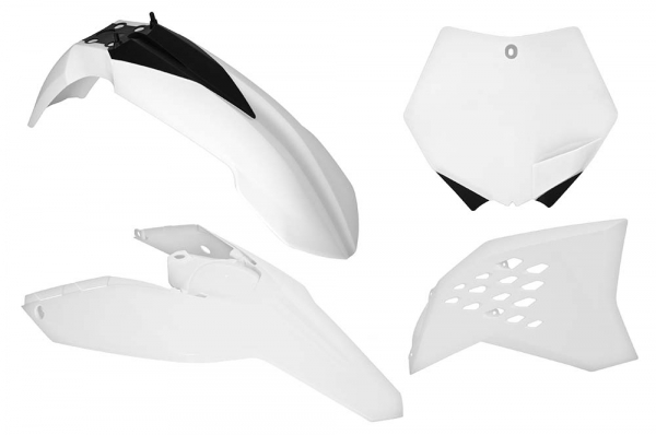 SET PLASTICE / CARENE RACETECH KTM SX / SXF 125-505 (07-10), EXC 125-530 (08-11) CULOR ALB (CU PLACĂ) (KT506E047) [1]