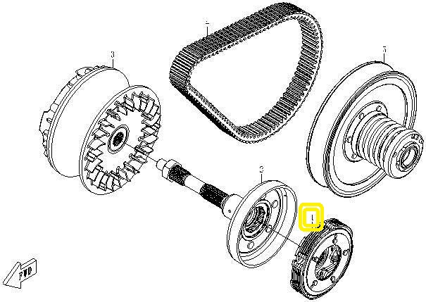 AMBREIAJ COMPLET CFMOTO 625 X6 / U6 / Z6  ATV / UTV / SSV [2]