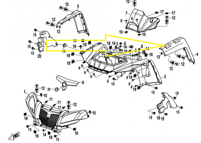 APARATOARE NOROI STANGA FATA CF MOTO 800 12-18 [4]