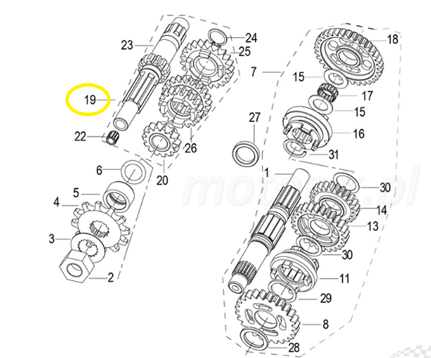 AX CUTIE VITEZE Keeway RKS 125 EFI 124 4T 2017-2023  Keeway RKV 125 [3]