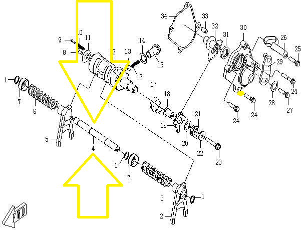 AX FURCI CUTIE CFMOTO ATV / UTV / SSV 500-625 2007-2015 [2]