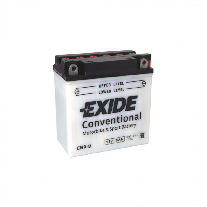 BATERIE MOTO / ATV  12V 9 AH 110 AH EB9-B EXIDE  136X76X139MM [1]