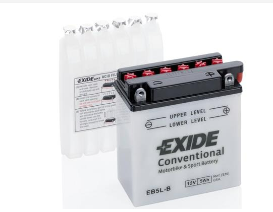 BATERIE MOTO EXIDE 12V 5AH 120X60X130MM 65A [1]
