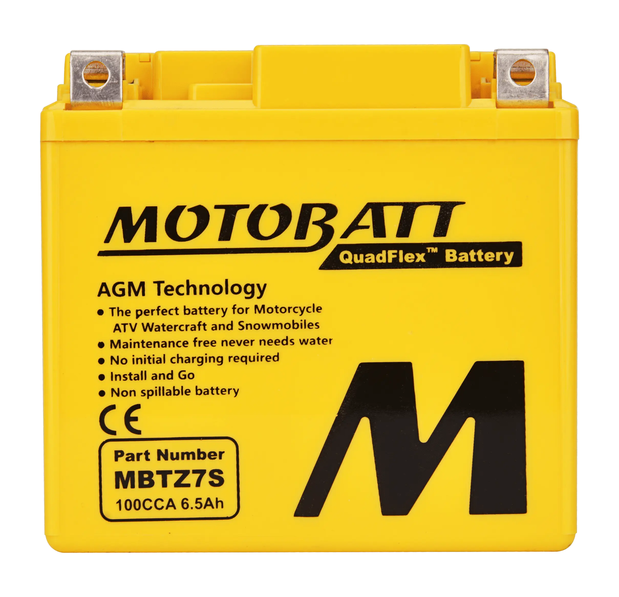 BATERIE MOTOBATT QUADFLEX MBTZ7S 12V 6.5AH 114X70X107 FĂRĂ ÎNTREȚINERE - PLUTATĂ (100A) [3]
