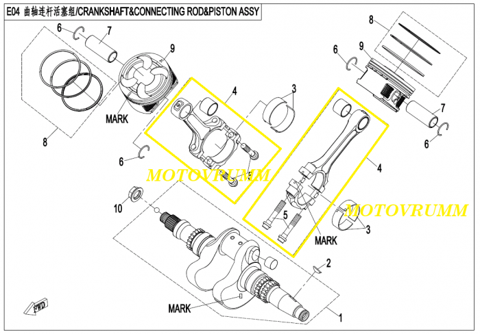 BIELA CFMOTO 400/450/800 0800-042000-00011 [3]