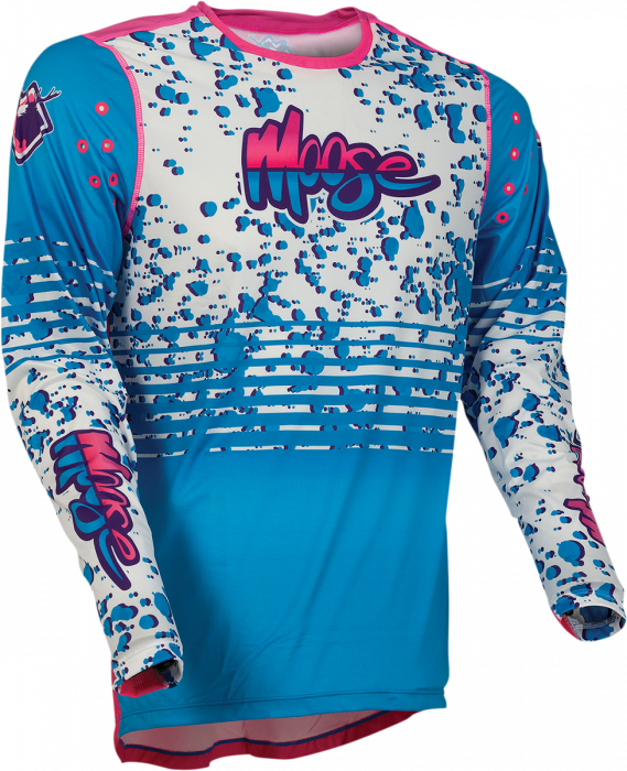 Bluza Moose Racing Albastru Roz Alb M [1]