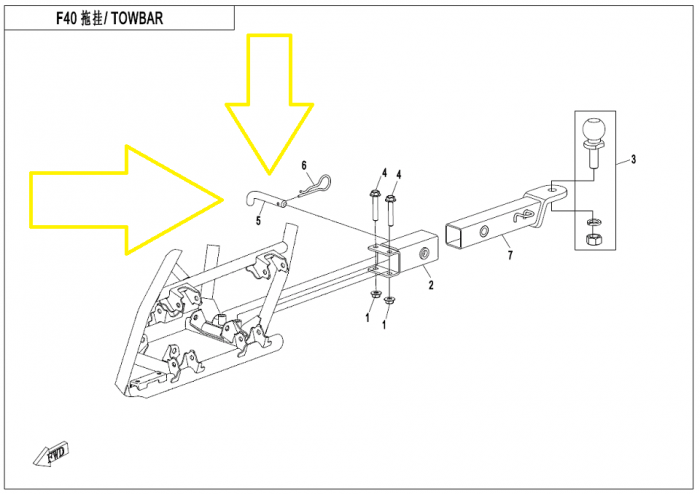 BOLT CUI REMORCARE CFMOTO CFORCE / UFORCE / ZFORCE [2]