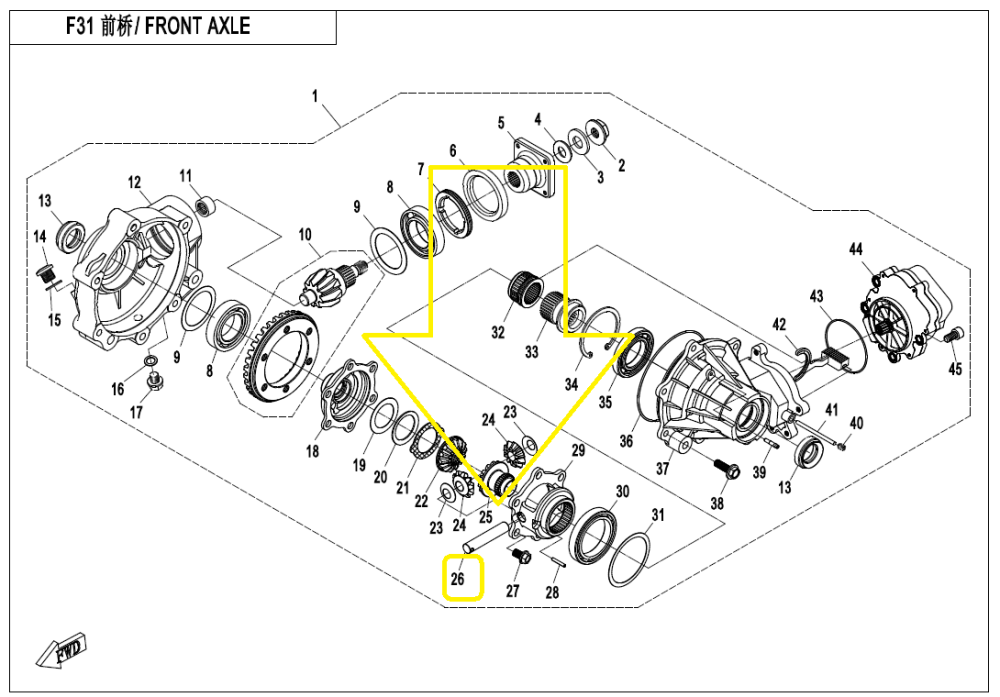 BOLT SATELITI FATA CFMOTO ATV / SSV / UTV 2010-2020 [2]