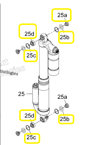 KIT BUCSA AMORTIZOR CAN-AM OUTLANDER  / RENEGADE  570 / 650/ 800 / 850 / 1000 PDS 2013-2018 [2]