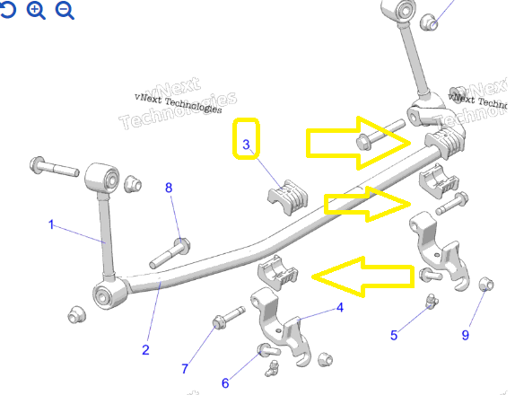 BUCSA BARA STABILIZATOARE FATA POLARIS RZR / GENERAL  2015-2023 [4]