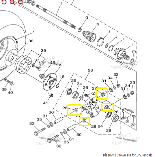 BUCSA BRAT FATA / SPATE FUZETA YAMAHA GRIZZLY 550/660/700  ( METALICA ) [2]