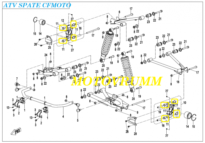 BUCSA CFMOTO ATV/UTV 2016> 9060-050003 [9]