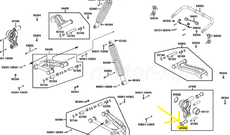 BUCSA FUZETA SPATE KYMCO Maxxer 450, MXU 400, MXU 500 IRS, MXU 700 [2]