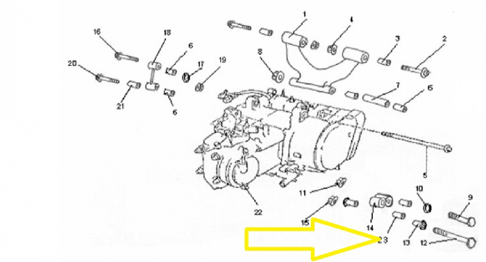 BUCSA MOTOR STANGA JOS LINHAI 260-300-400 [2]