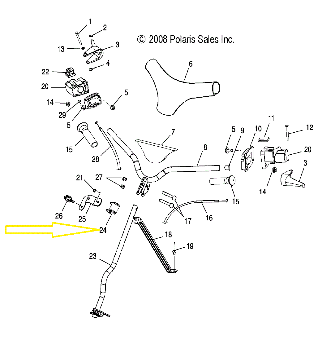 BUCSE COLOANA POLARIS SPORTSMAN / MAGNUM / SCRAMBLER 400 300 335 400  500 5433415 5433416 [2]