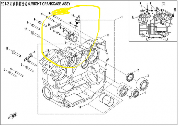 BULB PRESIUNE ULEI CFMOTO 400 AU / 450 / 550 / 800 01A0-012200 [4]